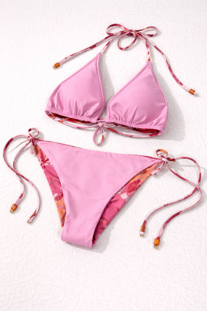 Wendbare Bikini Hose mit seitlicher Bindung