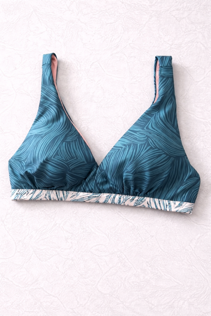 Triangel Bikini Top mit Unterbrustband 