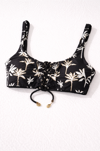 Wendbares Bralette Bikini Top mit Schnürung vorne