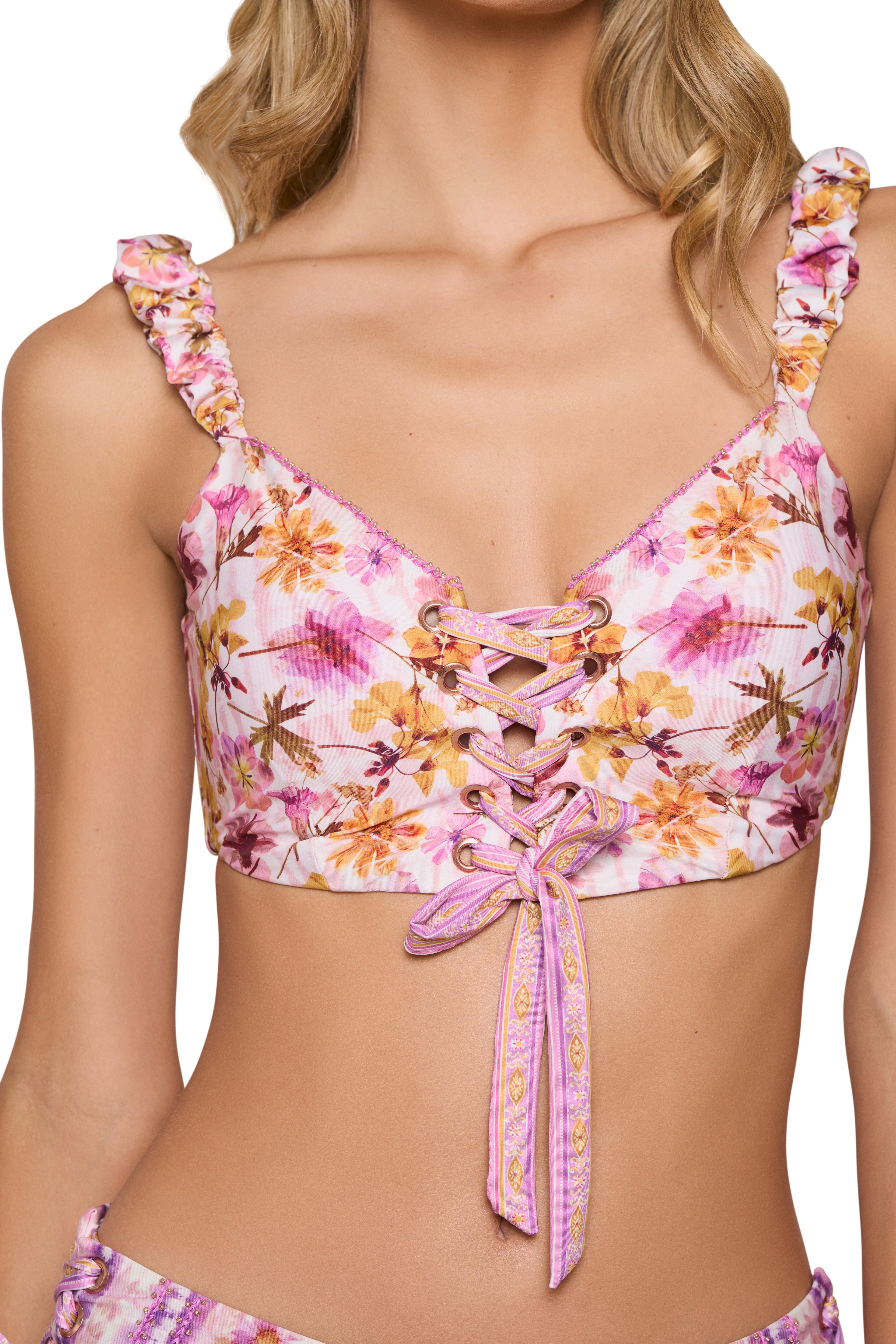 Bustier Lace Up Bra Top