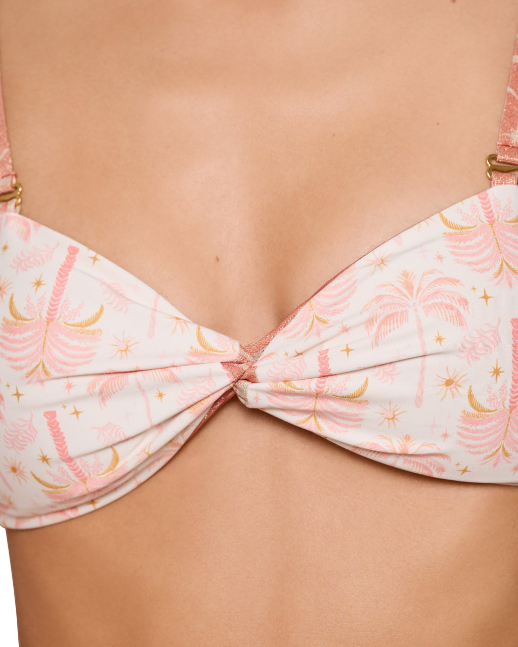 Reversible Twist Bandeau Bra Top