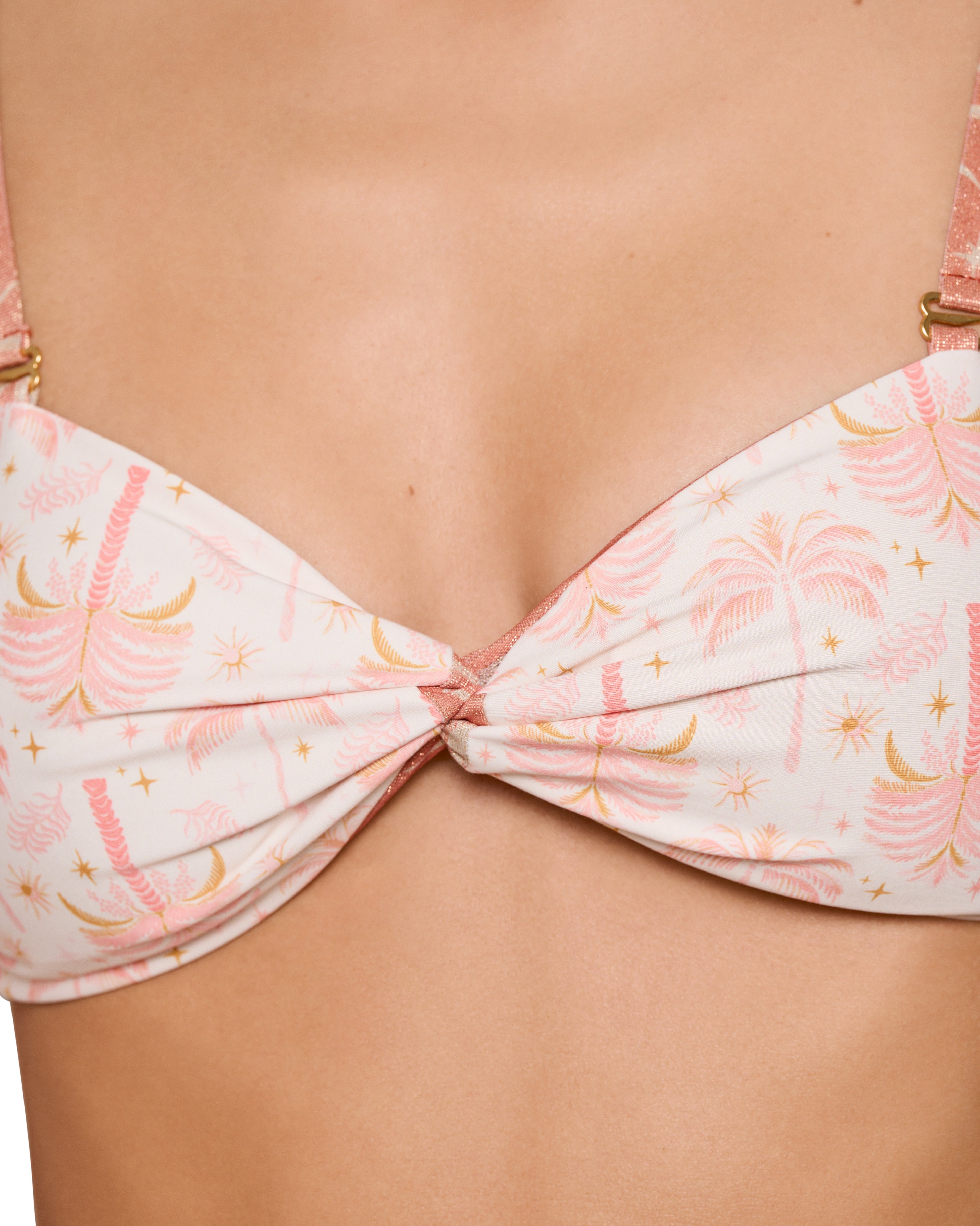 Reversible Twist Bandeau Bra Top