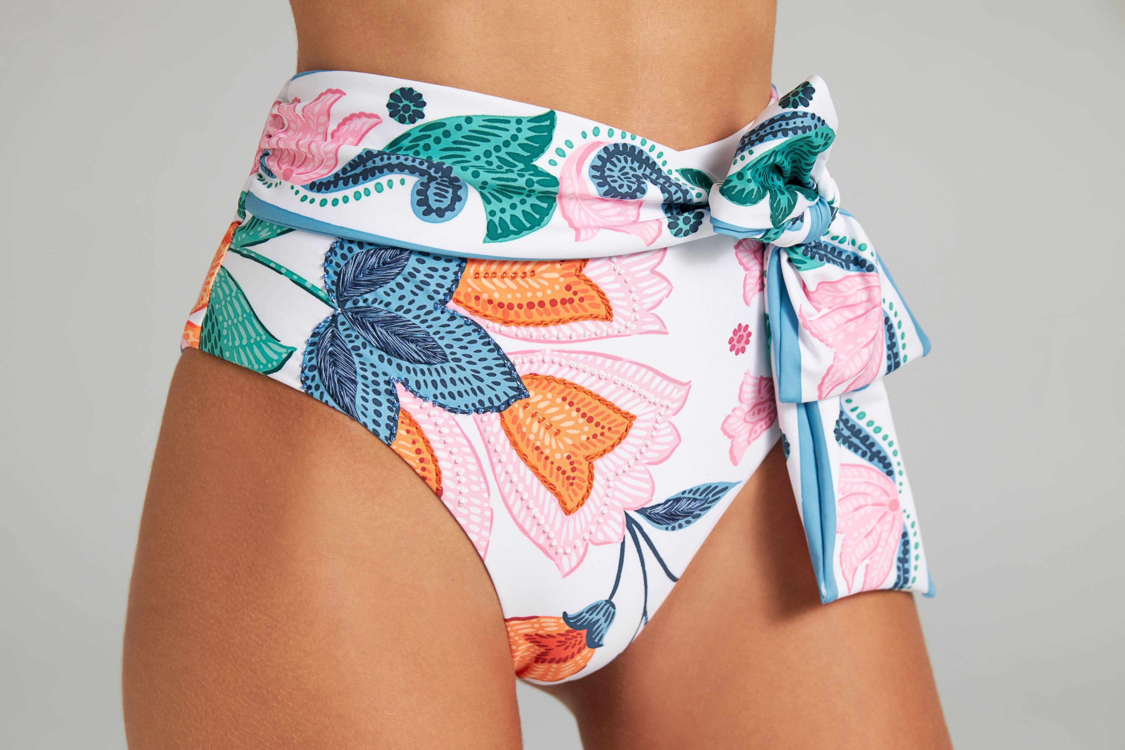 Belted High Waisted Bottom