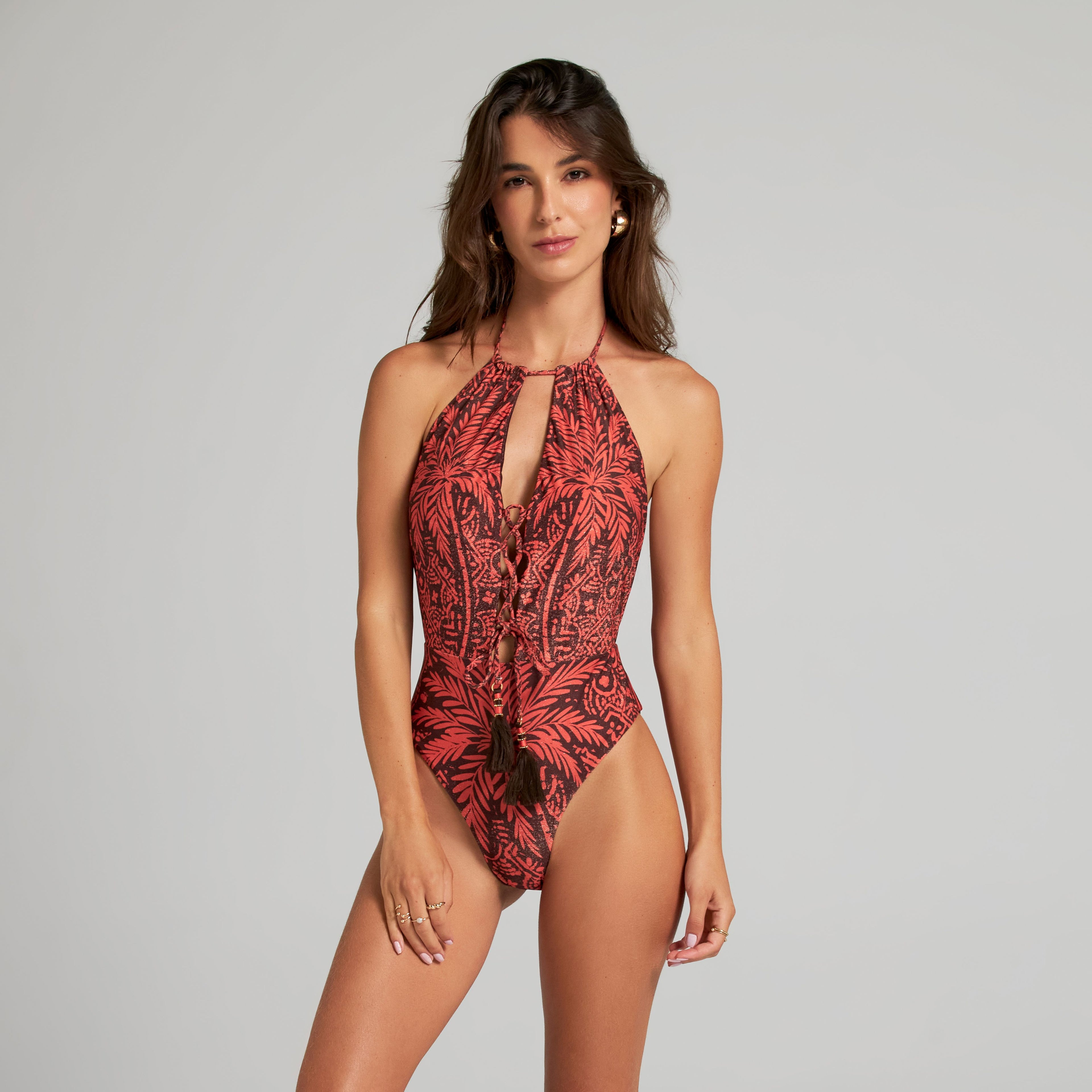 Reversible High Neck One Piece