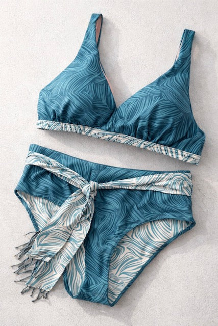 Triangel Bikini Top mit Unterbrustband 