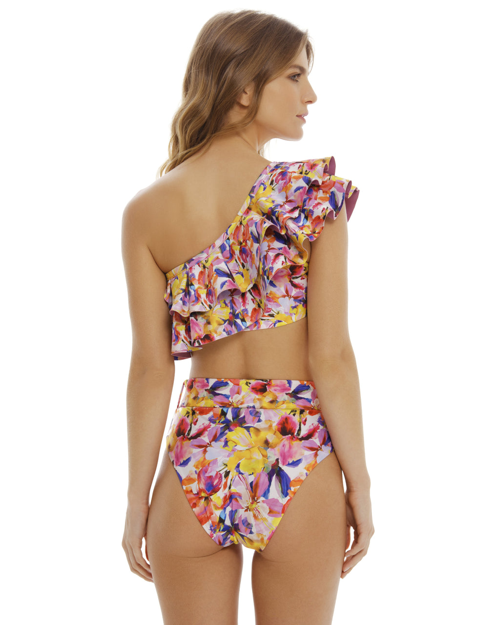 One Shoulder Ruffle Top