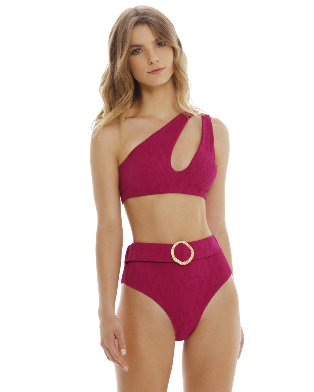 One-Shoulder Bikini Top mit Cut-out 